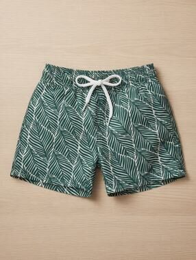 Starting Out Green Leaf Print Shorts – Size 12-18M